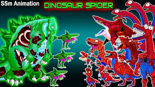 Team Evolution of Spider DINOSAUR vs Zombie Godzilla vs. Kong - Who Is The King Of Monster ? CARTOON