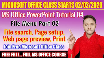 MS powerpoint tutorial 04 || file menu part 2 || in hindi || by dev bind || technical dev