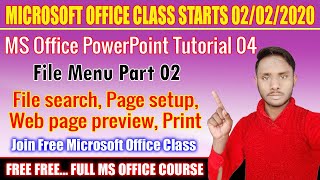 MS powerpoint tutorial 04 || file menu part 2 || in hindi || by dev bind || technical dev