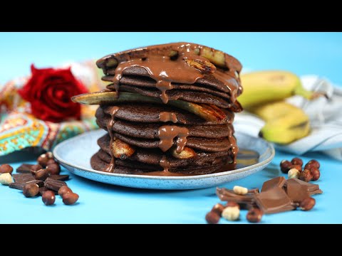 Caramelised Banana Chocolate Pancakes Recipe