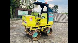 RAMMAX 2900-HF DOUBLE DRUM TRENCH ROLLER C/W KUBOTA ENGINE