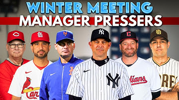 MLB Winter Meetings Live: Manager Pressers with Aaron Boone, Terry Francona, Steven Vogt and More