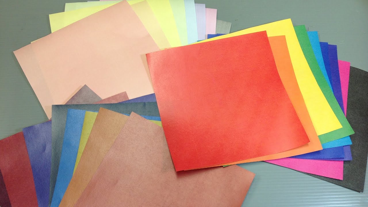 Print Your Own Solid Colors Origami Paper YouTube