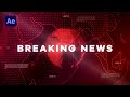 Breaking News Intro - After Effects Tutorial