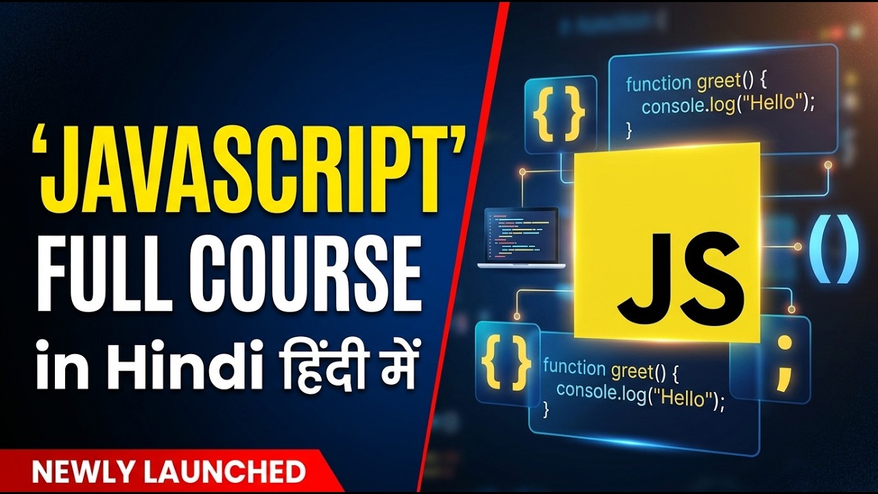 JavaScript Full Course in Hindi | Beginner to Advanced (2026) - YouTube
