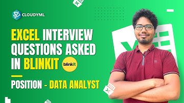 Excel Interview Questions | Company BLINKIT | Data Analyst Interview QA