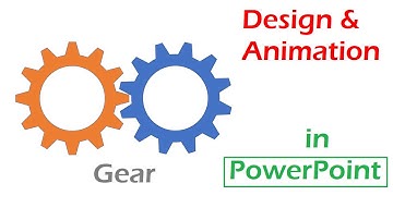 Gear Design and Animation in PowerPoint Software | Tutorial