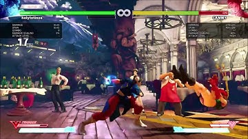 SFV Beta Chun Li various VTrigger combos