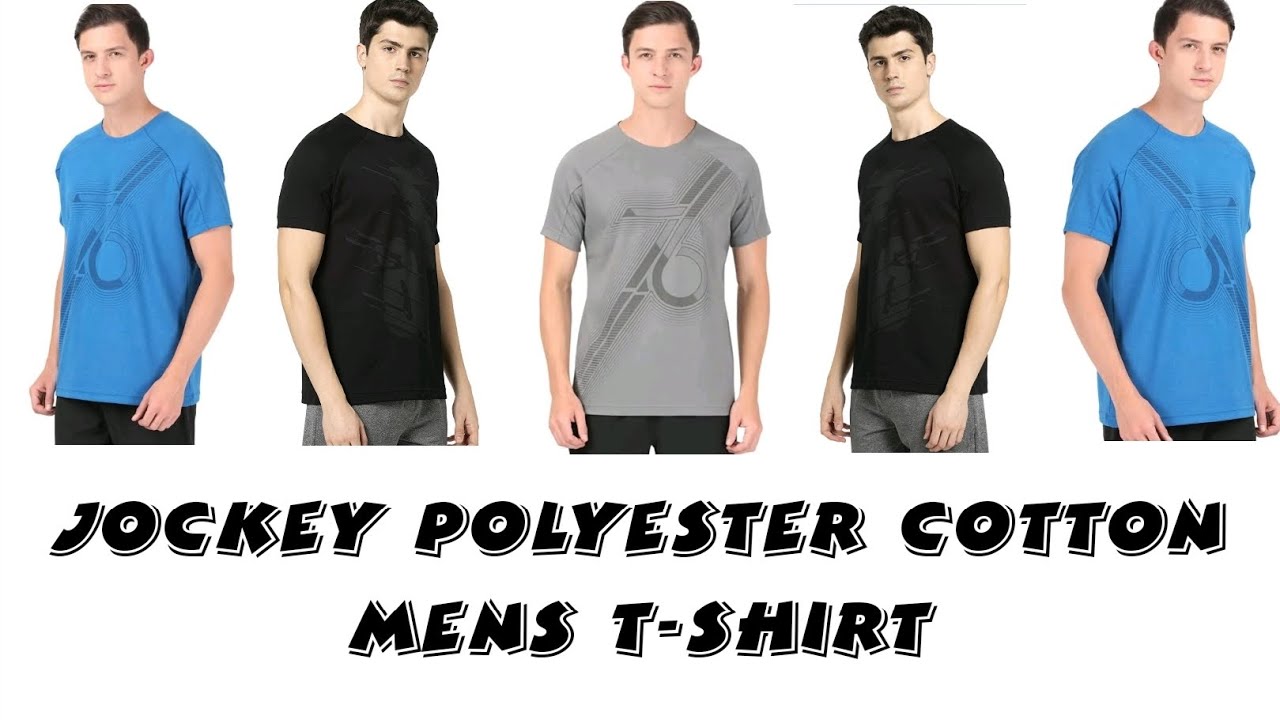 Jockey polyester cotton men's tshirt unboxing YouTube