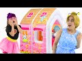 Abby Hatcher VS Fairy play with magic playhouse. Inflatable playhouse kids toy