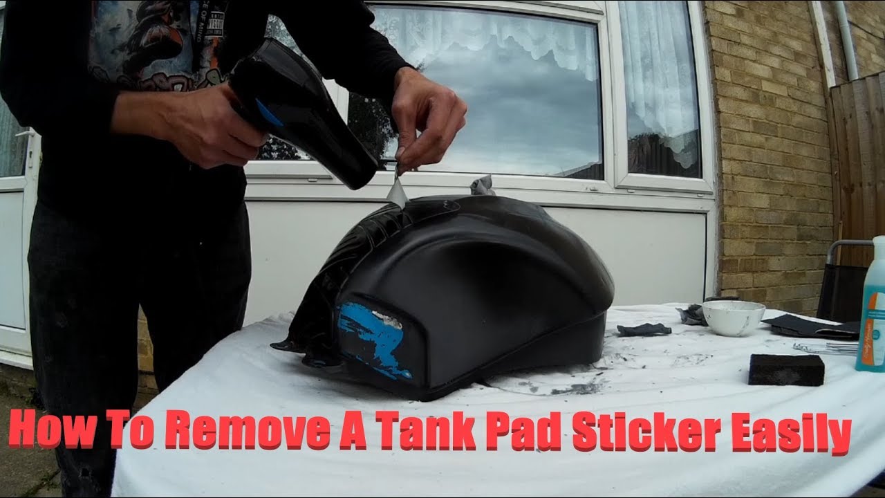 Quick Tips How to Remove Motorcycle Tank Pads Stickers Easily decal 