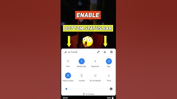 Enable Bottom Status bar in Android | Bottom notification bar #shorts #statusbar #activepradeep