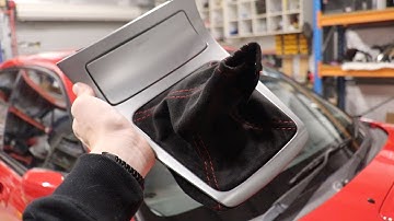 Custom Suede Shift & Handbrake Boot Install on the WRX