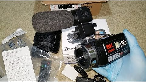 8K 64MP Camcorder Video Camera 18X Zoom YouTube Vlogging Webcam IR Night Vision WiFi Boom Mic