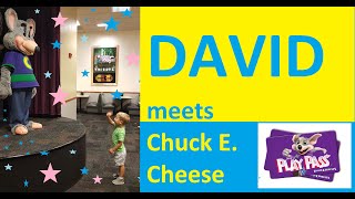 : David meets Chuck E. Cheese!!!     . !!!