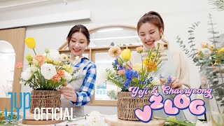 [ITZY V2LOG : Hello 2022] YEJI & CHAERYEONG (령지곤지/꽃꽃이💐/원데이클래스/꽃바구니/힐링데이트)