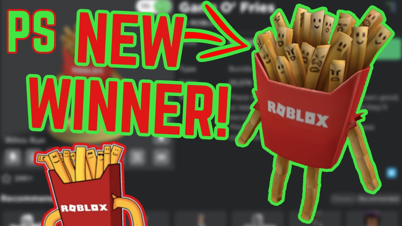 Roblox - Fresh and never salty 🍟 Gang O' Fries avatar bundle by Mxhmoud