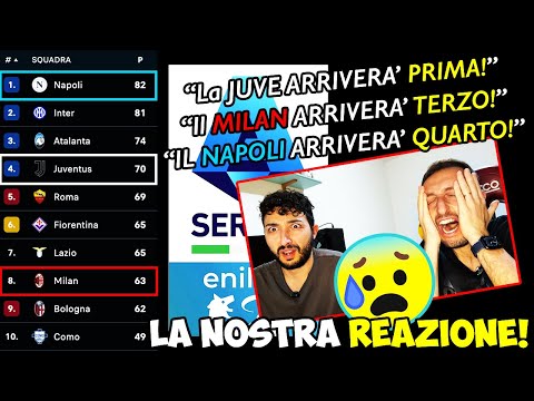 😱 La REAZIONE alle NOSTRE PREDICTION sulla CLASSIFICA FINALE di SERIE A 2024/25‼️
