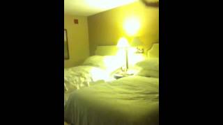 Audrey Jumping On The Bed At Hotel