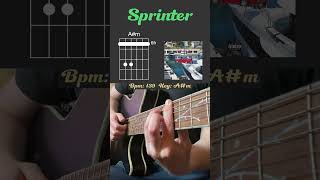 Sprinter - Dave, Central Cee | Guitar Chords | shorts