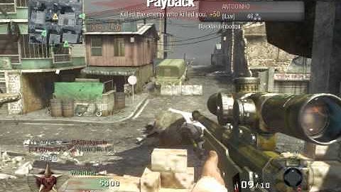 Epic Quickscope across map - Call of Duty: Black ops