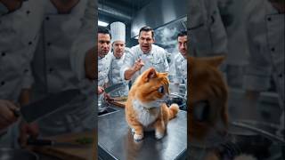 Bobo Cat Becomes a Chef by Mistake! | Lost Cat Cooking Adventure in Big Restaurant