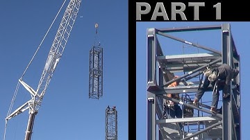 Assembling a Tower Crane - Part 1 (of 2)