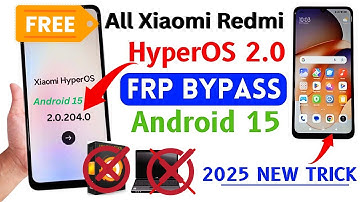 All Xiaomi  Redmi hyperos 2.0.204.0 Android 15 FRP bypass Without pc / redmi note 13 5G FRP bypass 