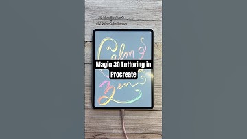 Magic 3D Lettering in Procreate! #procreatetutorials #digitalart #procreate #3dart #lettering