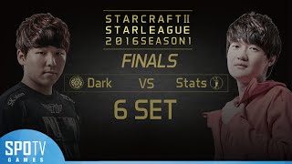 [SSL 2016 S1] Dark vs Stats Grand Finals set6 -EsportsTV, Starcraft 2