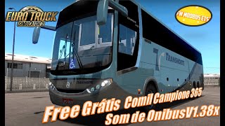 Ets2 Bus Mod Driving Free Grátis Download Comil Campione 365 6X2 V 1.38X