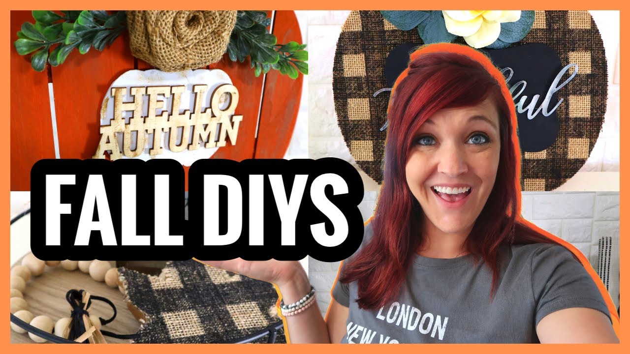 🍁MUST SEE FALL DIY DECOR | WALMART AND DOLLAR TREE FALL DIYS 🍁 - YouTube