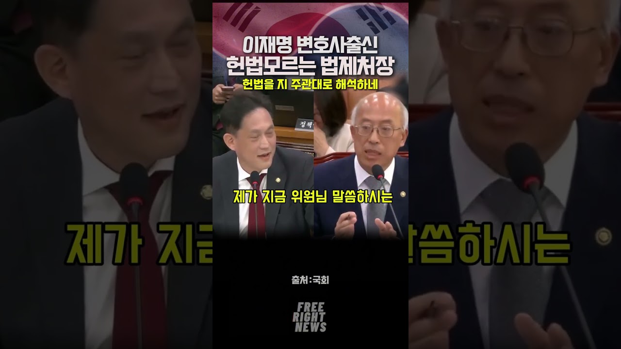 헌법 잘 모르나보다 법제처장인데