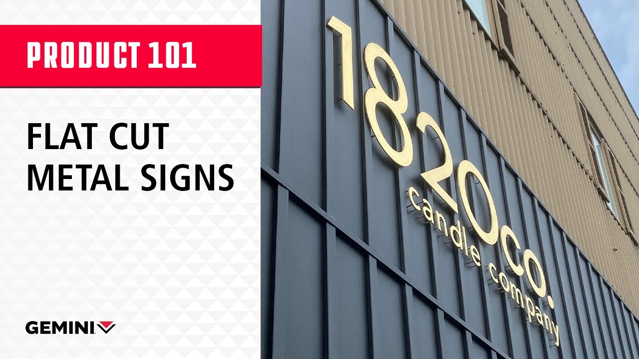 Flat Cut Metal Signs 101 By Gemini