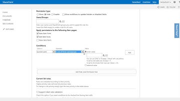 02 - Configuring a static rule that hides or disables a SharePoint field
