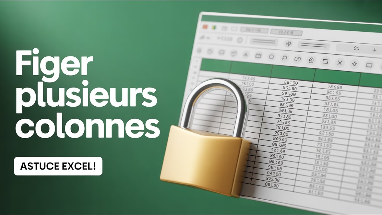 ❄️ Excel : Figer plusieurs COLONNES en même temps ⚡