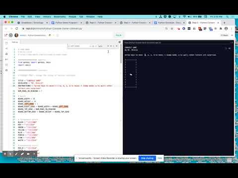 Python Console Project Using Escape Sequences