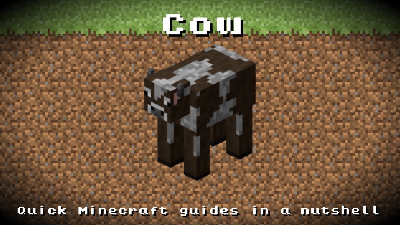 Minecraft - Cow! Breeding, Health Points, Experience, Drop 