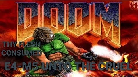 Ultimate Doom PS1 Thy Flesh Consumed E4-M5 Unto The Cruel UV Playthrough 100% Kills Items Secrets
