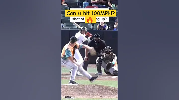 Can you hit 100MPH? 🔥 #baseball #pitcher #hitting #hitters #100mph #fastball #probaseball #pitching
