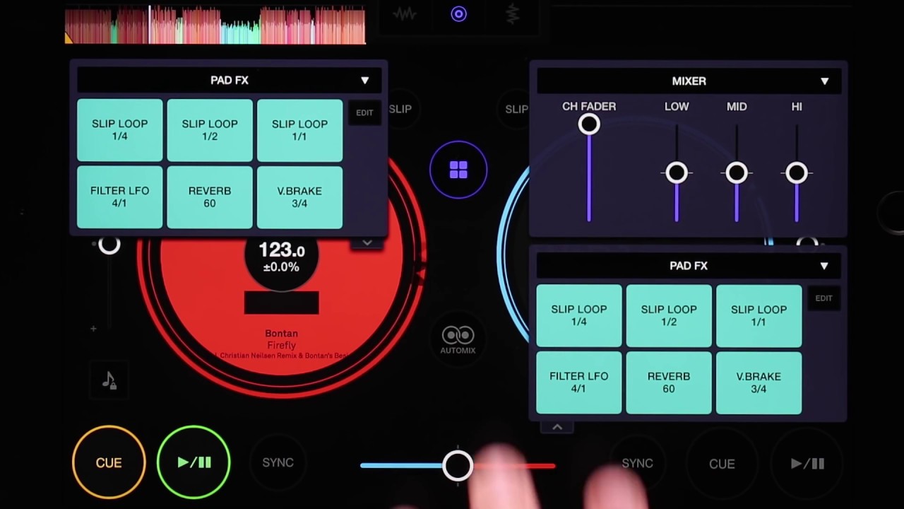 pioneer italia WeDJ 02 - Панель действий
