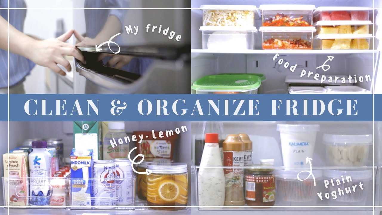 Clean And Organize Fridge With Me | Food Preparation at Home | Silent Vlog