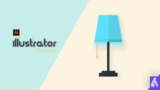 Flat design Lamp ll Illustrator Tutorial