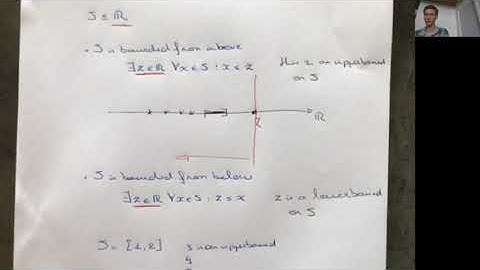 Math-S400: lecture IV - infimum and supremum