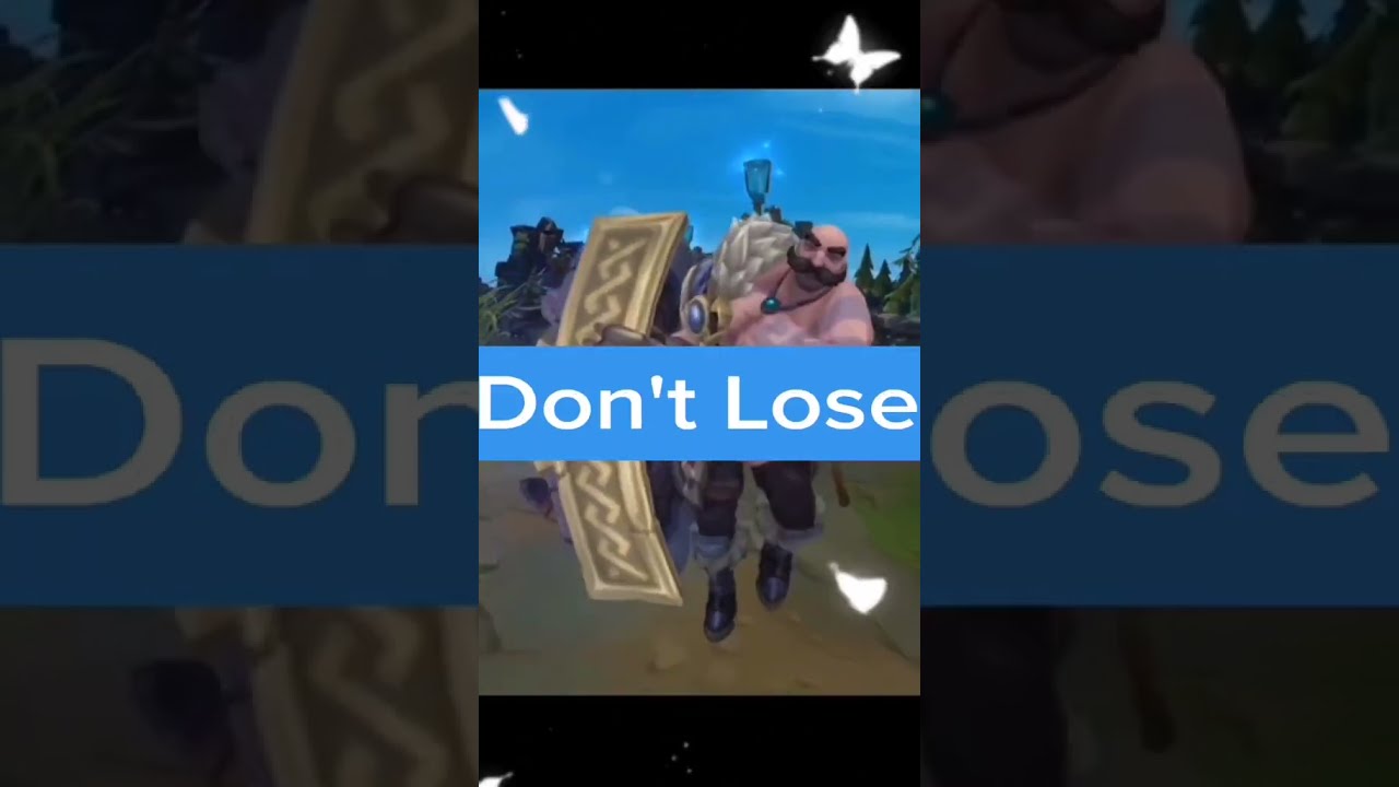 Dont Lose League Of Legends Shorts Leagueoflegends Braum