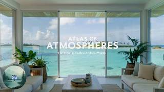 Relaxing Ocean Waves at a Floating Villa 🌴 Turquoise Tropical Ambience (3.5 Hours)