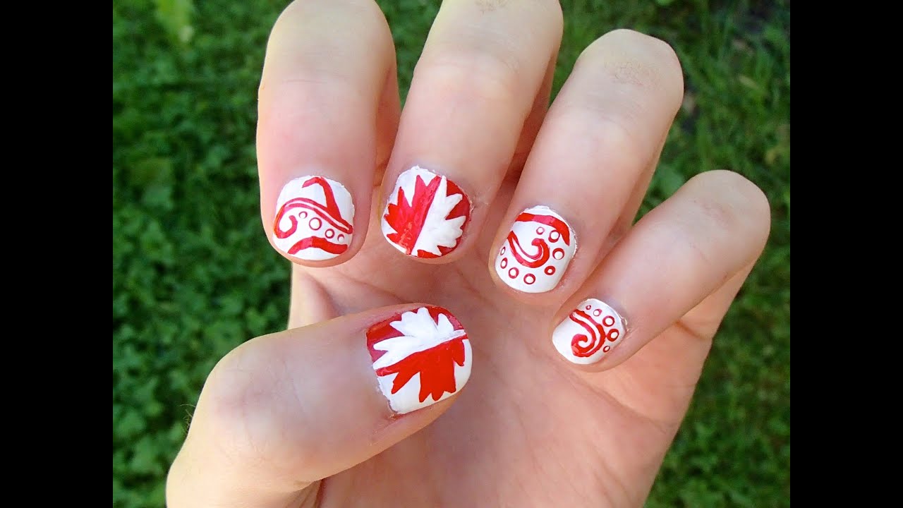 Canada Day Ombre Toe Nails - wide 7