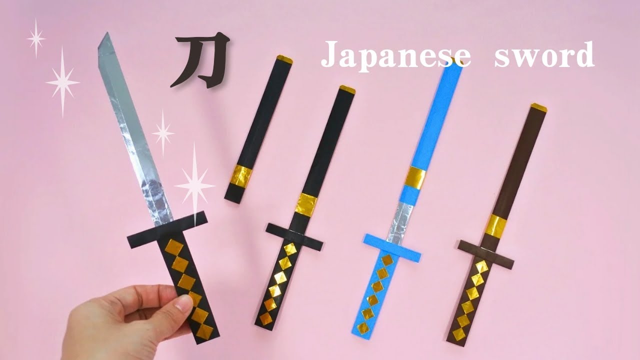 折り紙【刀(かたな)】How to fold Origami Japanese Sword. - YouTube