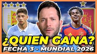URUGUAY 🇺🇾 vs ESPAÑA 🇪🇸 ¿QUIÉN GANA? 🏆 ANÁLISIS Y PREDICCIÓN FECHA 3 MUNDIAL 2026