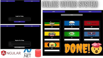 INTEGRATING  ASP NET API WITH ANGULAR WEB APPLICATION - FOR OUR VOTING SYSTEM